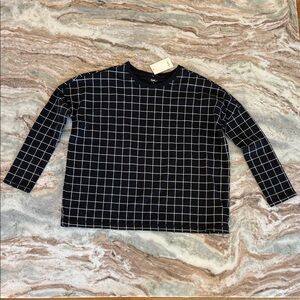Tea Collection Black and White Long Sleeve shirt NWT